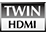 Dwa złącza HDMI