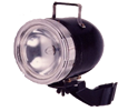 Bullet-shaped battery-powered bicycle lamp