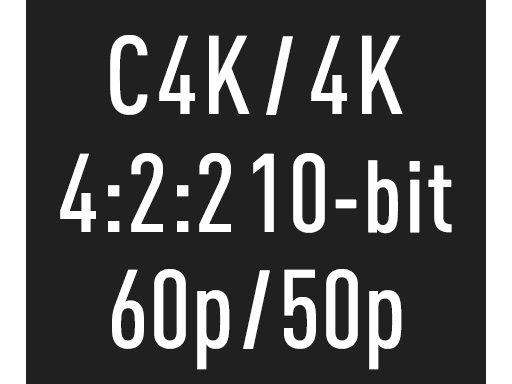 Înregistrări video C4K/4K 4:2:2 10-bit 60p/50p