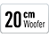20 cm stort woofer-element