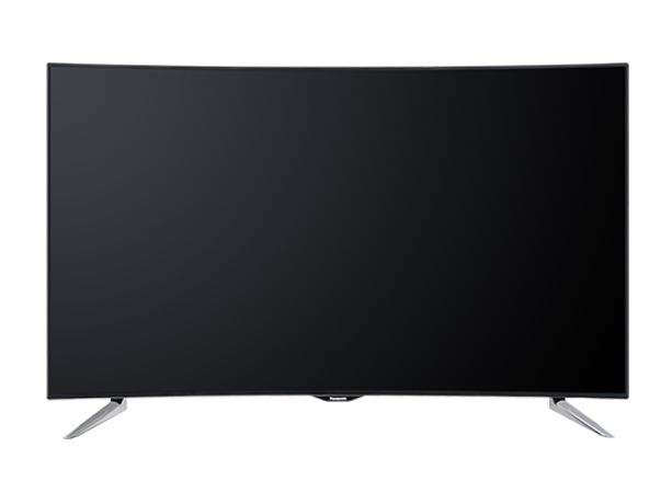 A 4K Ultra HD ívelt LED TV 4K TX-55CR430E fényképen