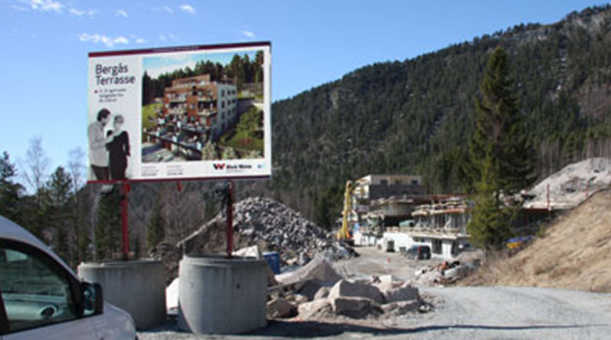 An image of construction place in Drammen