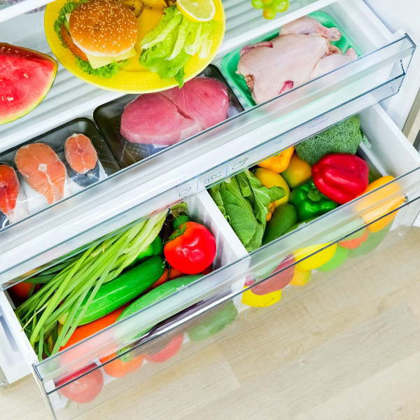 مساحة حفظ مزدوجة مع تحكم في الرطوبة مساحة حفظ مزدوجة مع تحكم في الرطوبة