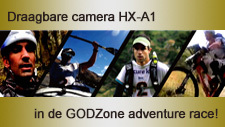 Draagbare camera HX-A1 in de adventure race