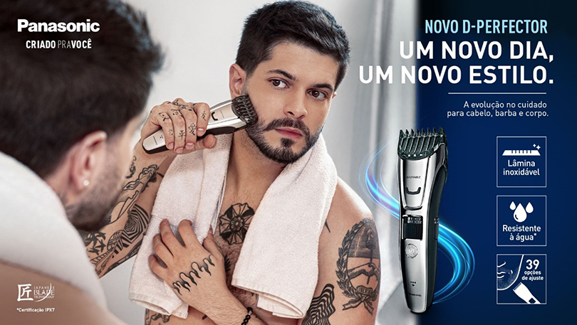Panasonic cria tutorial de cortes de cabelo, barba e bigode com Federico Devito para lançamento de cuidados pessoais