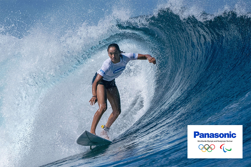 Panasonic teams up with French Olympic Qualifier in Surfing, Vahiné Fierro to support sustainability 