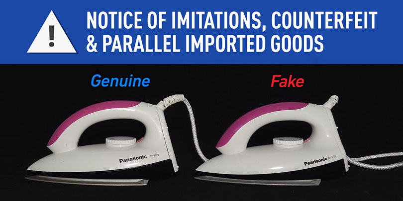 NOTICE OF IMITATIONS, COUNTERFEIT & PARALLEL IMPORTED GOODS