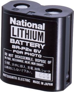 カメラ用リチウムパック電池写真