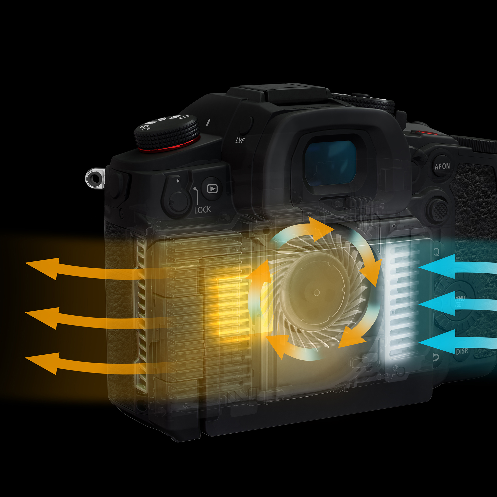 Illustration of the heat dissipation structure