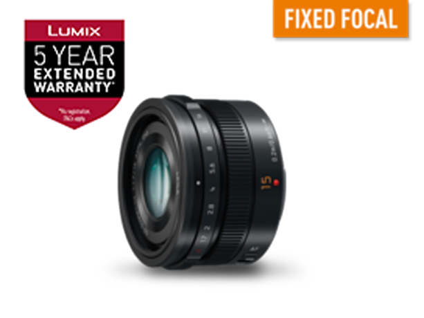 Photo of LEICA DG SUMMILUX 15mm / F1.7 ASPH. (H-X015GC9-K) Micro Four Thirds Lens