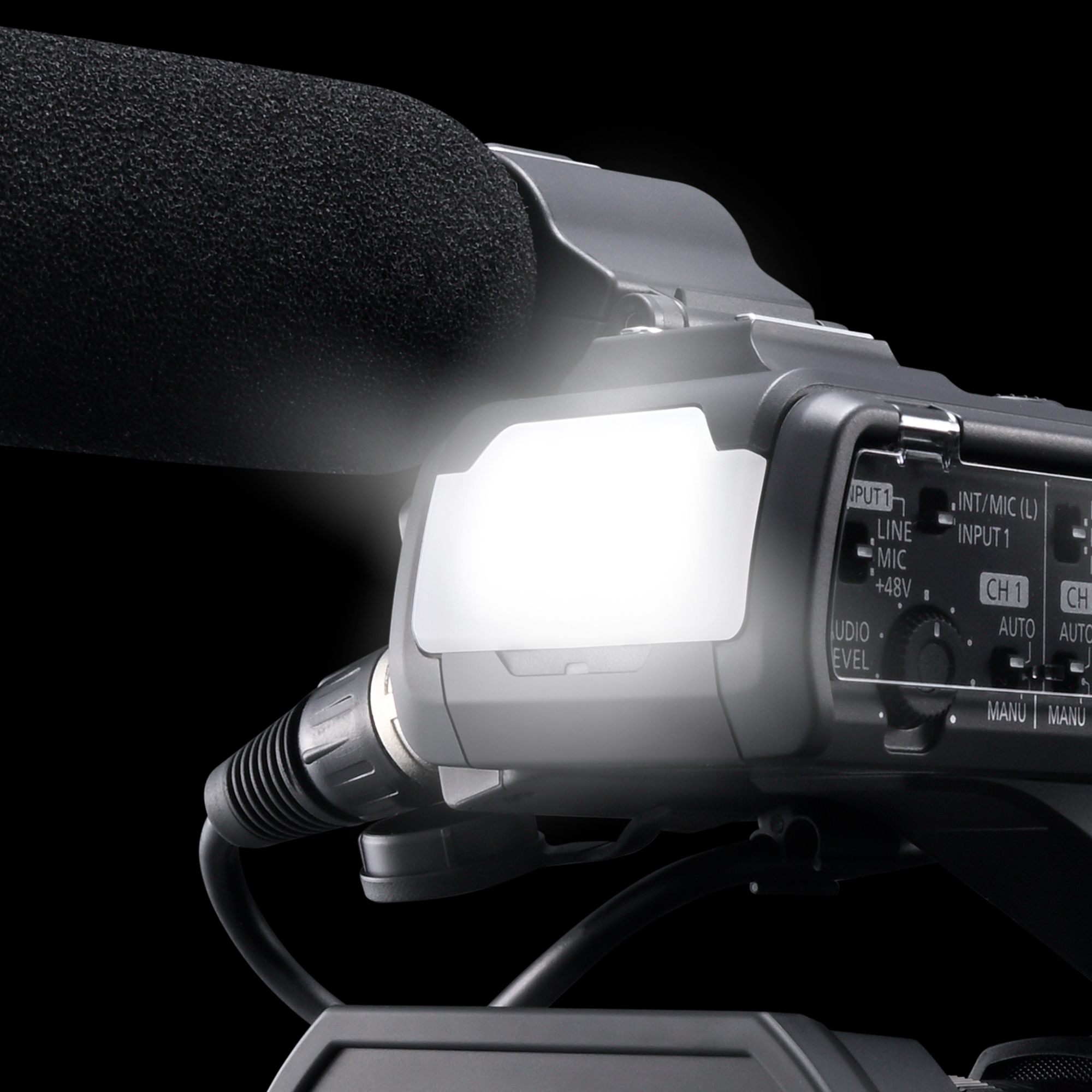 Éclairage vidéo LED intégré