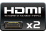 HDMI-invoer x2
