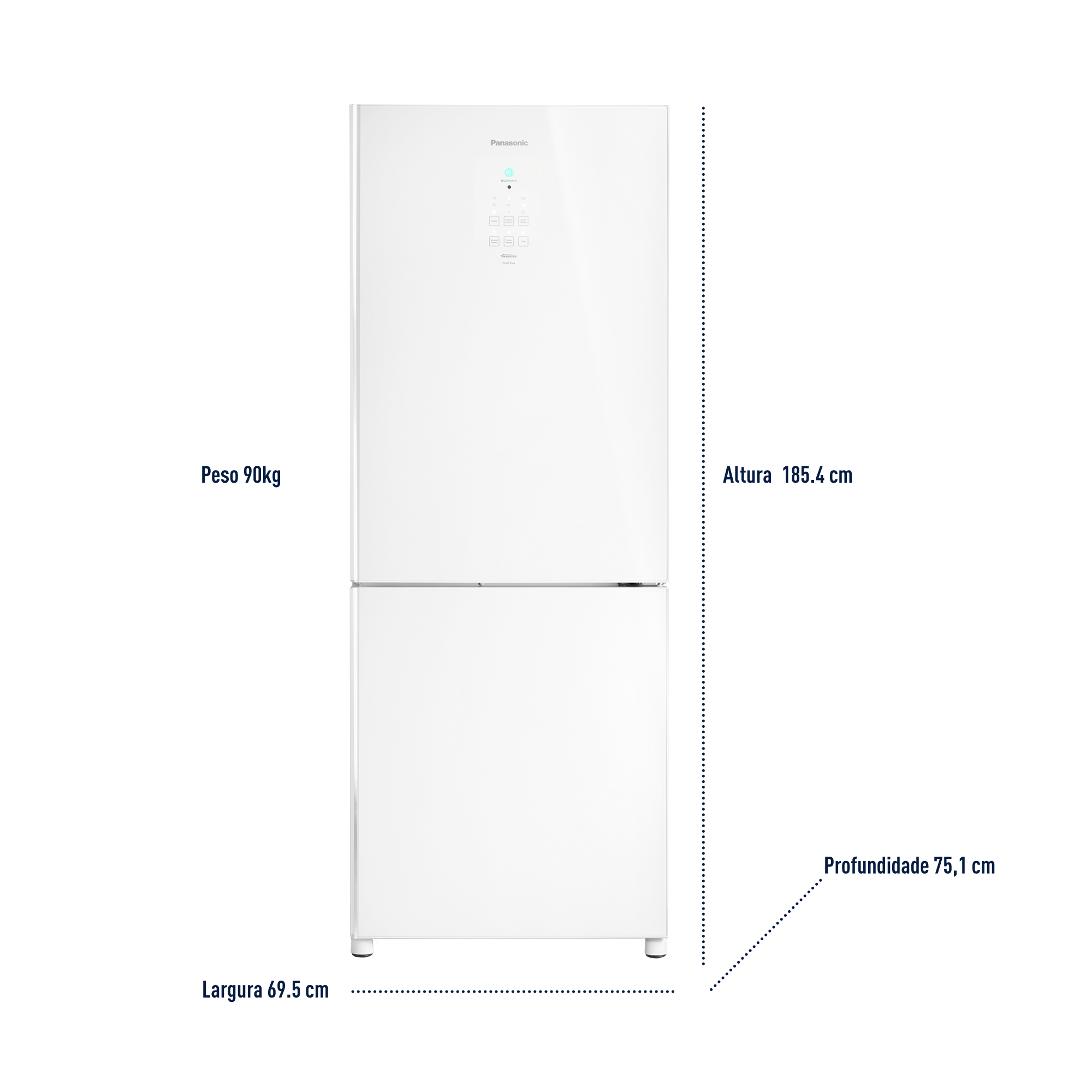 PANASONIC - Réfrigérateur américain NRB53VW2WF