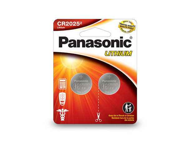 Photo of CR2025PA2BL Lithium Coin Batteries, 2-Pcs