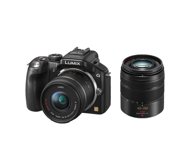 Produktabbildung DMC-G5W Lumix G DSLM Wechselobjektiv-Kamera