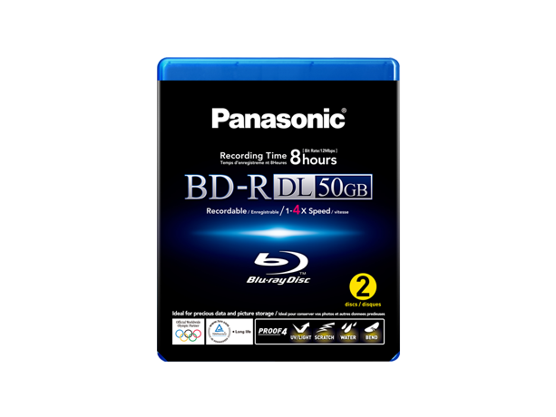 Produktabbildung LM-BRU50LWE2 BLU-RAY Disc, Record. 50GB DL 1-4x Speed