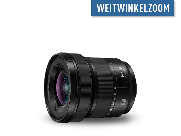 Produktabbildung LUMIX S 14–28mm F4–5.6 MAKRO <br>L-Mount-Objektiv