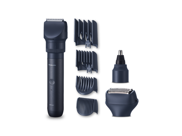 Photo de XSHAPEPACK1EU – Tondeuse et rasoir waterproof pour barbe, cheveux, corps et nez, avec batterie Li-ion rechargeable