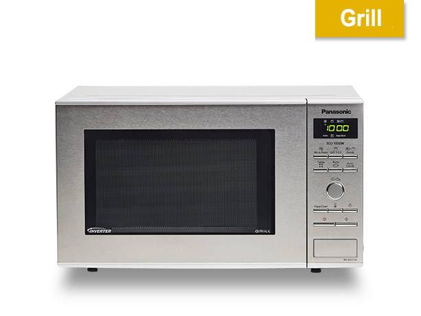 Panasonic NN-GD37HSGTG Mikrowelle mit Grill (1000 Watt, Inverter Mikrowelle,  23 Liter) edelstahl : : Küche, Haushalt & Wohnen
