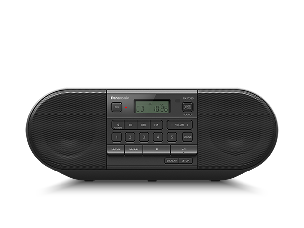 Foto RX-D550 võimas Bluetooth®-iga portatiivne FM-raadio ja CD-mängija