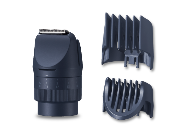 A ER-CTN1 – MULTISHAPE rendszerrel kompatibilis, vízálló szakáll-haj-testszőrzet nyíró adapterfej fényképen