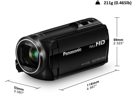 HC-V230 Camcorder - Panasonic Middle East