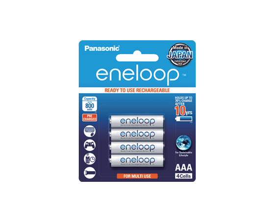 Rechargeable Eneloop AAA Battery BK-4MCCE/4BT