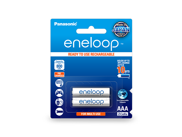 Photo of eneloop AAA Ni-MH Pre-Charged Rechargeable Batteries, 2-Pcs