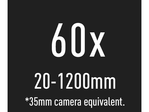 60x Optical Zoom
