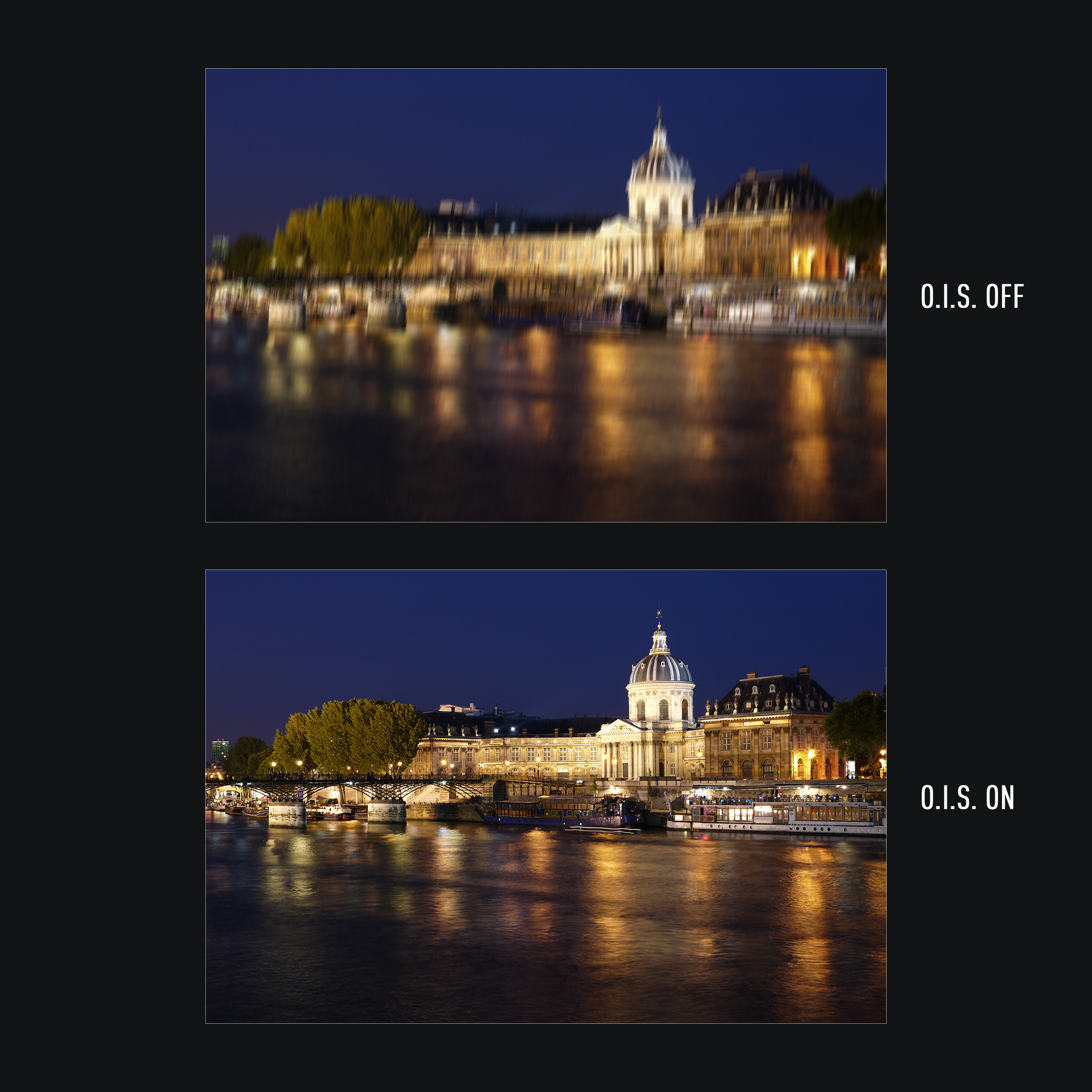 O.I.S. for ultra-sharp photos