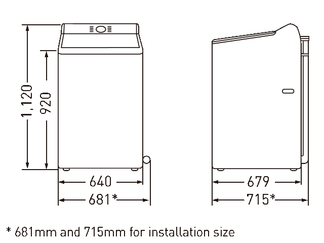 INSTALLATION SPACING