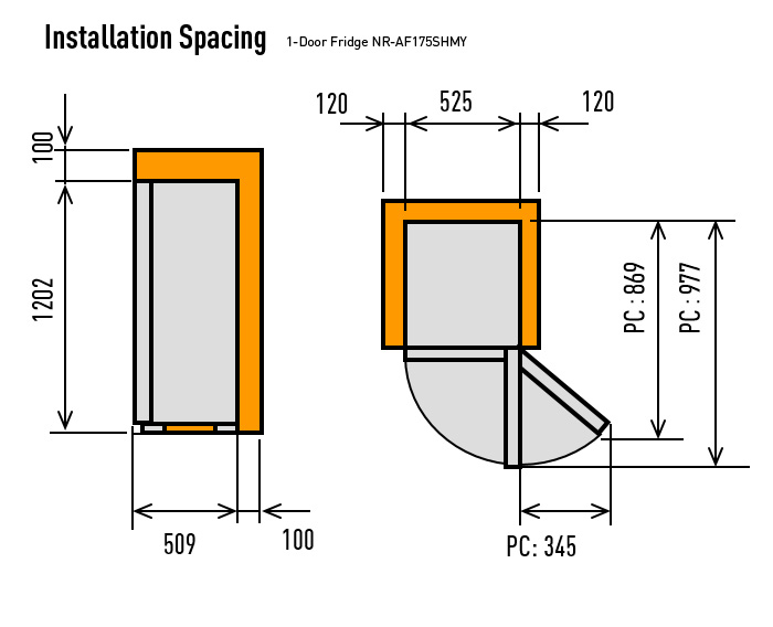 INSTALLATION SPACING