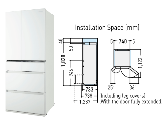 panasonic econavi 6 door fridge