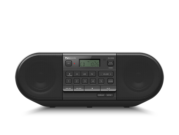 Foto av RX-D550 kraftig bærbar FM-radio og CD-spiller med Bluetooth®