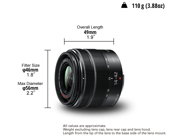 H-FS1442AE Standard Zoom Lenses - Panasonic New Zealand