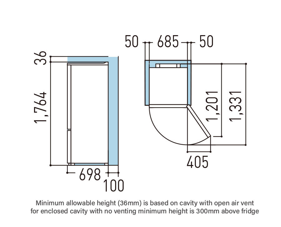 INSTALLATION SPACING