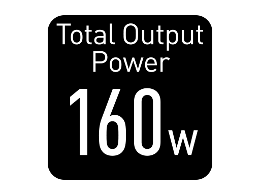 Total Output Power 160W