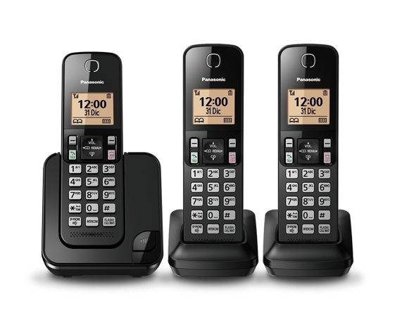 Teléfono inalámbrico trío Panasonic KX-TGC313SPB Dect · Panasonic · El  Corte Inglés
