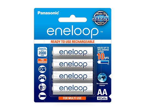 Photo of eneloop AA Ni-MH Pre-Charged Rechargeable Batteries, 4-Pcs