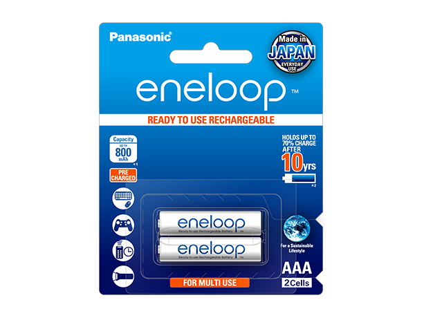 Photo of eneloop AAA Ni-MH Pre-Charged Rechargeable Batteries, 2-Pcs