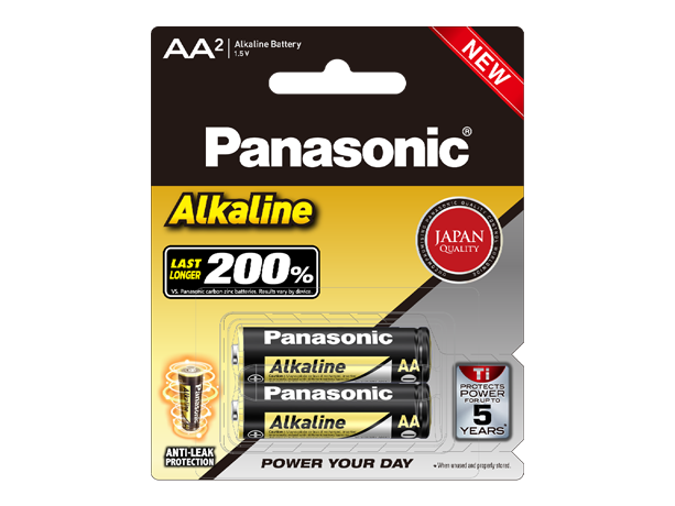 Photo of Panasonic Alkaline LR6YTP/2B AA Size 2pcs