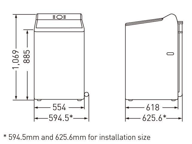 INSTALLATION SPACING