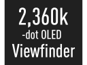 Видоискатель OLED Live View с разрешением 2360 тыс. точек