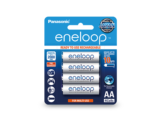 Photo of eneloop AA Ni-MH Pre-Charged Rechargeable Batteries, 4-Pcs