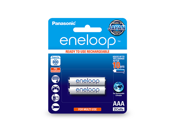 Photo of eneloop AAA Ni-MH Pre-Charged Rechargeable Batteries, 2-Pcs