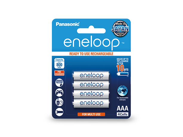 Photo of eneloop AAA Ni-MH Pre-Charged Rechargeable Batteries, 4-Pcs