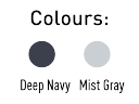 Colours: Deep Navy / Mist Gray