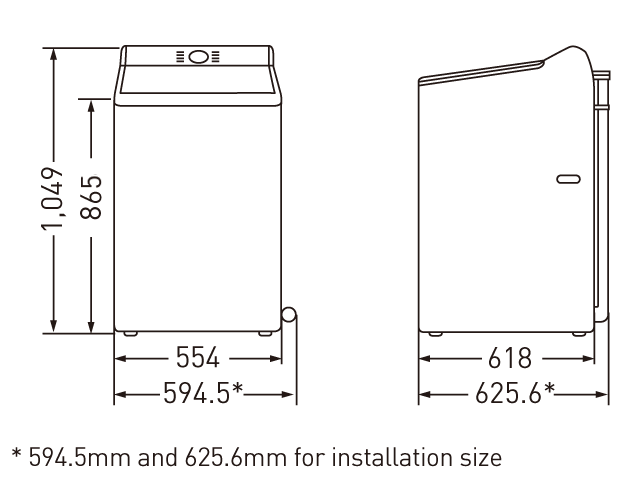 INSTALLATION SPACING