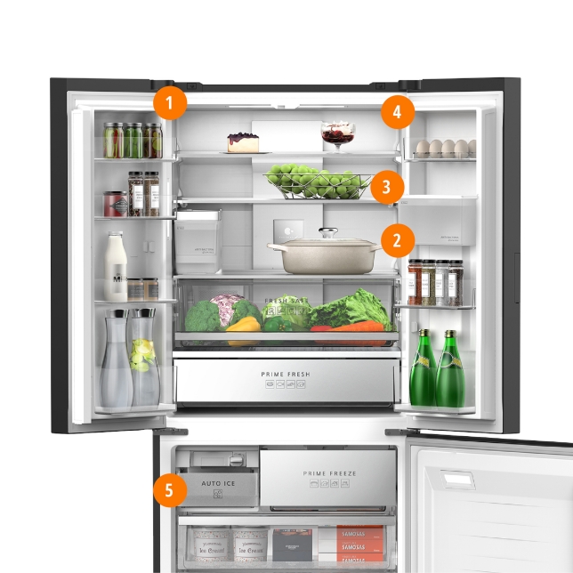 492L Prime+ 3-door Refrigerator NR-CW530XMMS | Panasonic SG