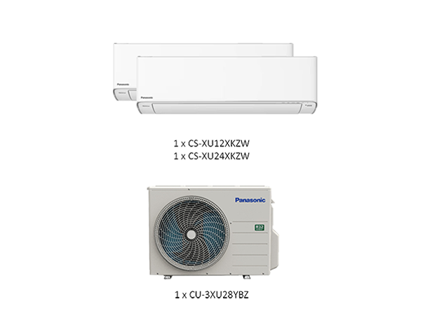 Photo of Panasonic Premium R32 Aircon System-3 (5ticks) 1 x 12K + 1 x 24K